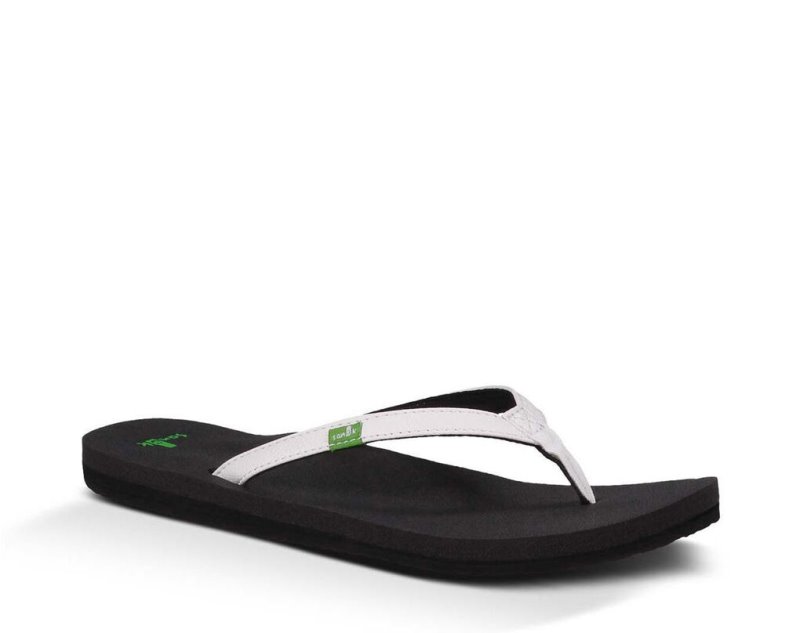 Sanuk Womens Yoga Joy White Sandals | FJAILP128
